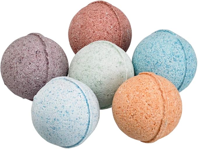 Fabulous Frannie Bath Bombs Aromatherapy Wellness Gift Set De-Stress, Easy Breathzy, Kid’s Peace, Muscle Ice, Romance, Sleep - Self-Care Ultra Plush Spa Fizzies Moisturize Skin Pure Essential Oils