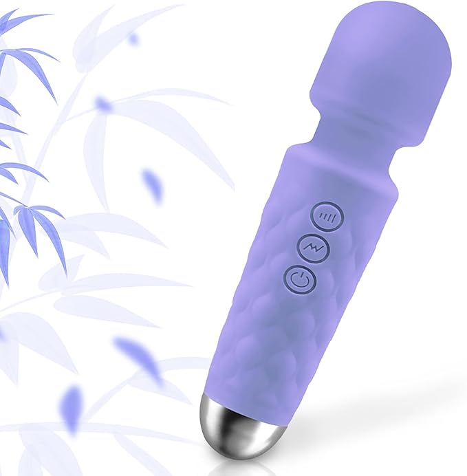 GWWJGSN Portable Full-Body Massager-Multi-Frequency Switching at Will, Durable Silicone Shell, Ultra-Convenient to Carry on outings and Trips（Lavender Purple）