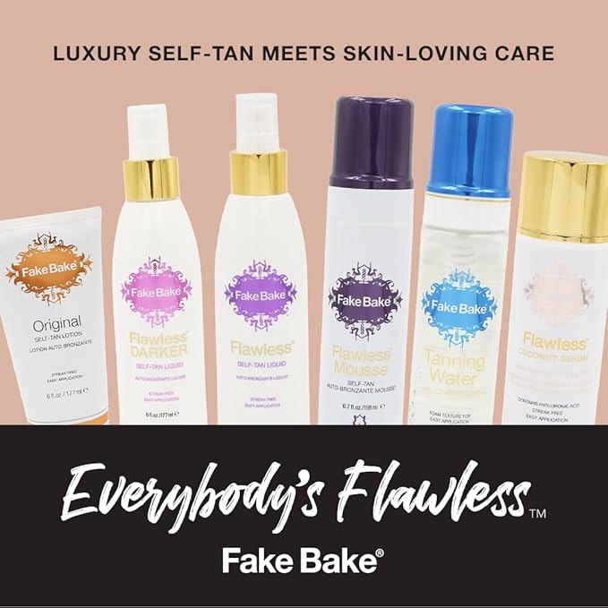 Fake Bake In The Buff Exfoliating Mitt - Washable Reusable Self Tanner Lotion, Spray or Foam Prep Glove for Buffed Tan-Ready Skin - Dead Skin Remover, Buffer, Smoother - 1 Professional Mitt