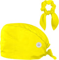 Scrub Cap with Hair Scrunchy, Ponytail Holder Surgical Cap