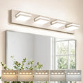 VOLISUN Modern Bathroom Vanity Light Fixtures (4-Light, 30-Inch), 5CCT Dimmable Bathroom Light Fixtures Over Mirror, 360°Rotatable Head, Brushed Nickel LED Vanity Lights for Bathroom-ETL Certificated