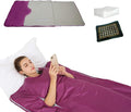 Natural Jade and Tourmaline Heat Far Infrared Sauna Blanket Home Sauna Bed Therapy Heated Portable Sauna Blanket for Home Detox 71 * 32inch