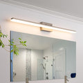 mirrea 48in Modern LED Vanity Light for Bathroom Lighting Dimmable 46w Brushed Nickel (Warm White 3000K)