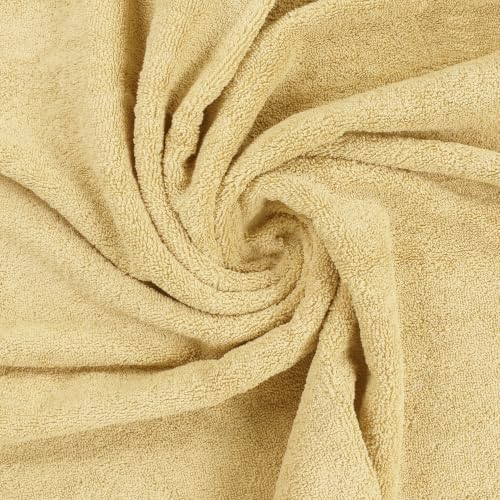 Utopia Towels 8-Piece Premium Towel Set, 2 Bath Towels, 2 Hand Towels, and 4 Wash Cloths, 600 GSM 100% Ring Spun Cotton Highly Absorbent Towels for Bathroom, Gym, Hotel, and Spa (Beige) - Image 5