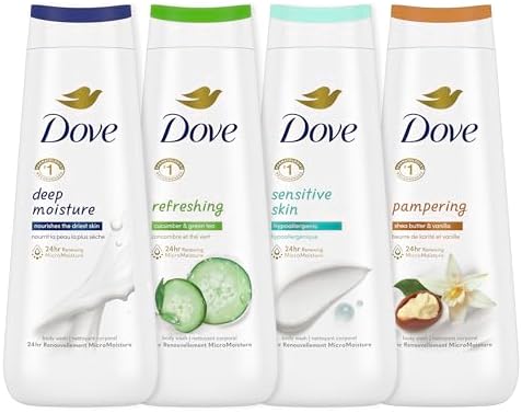 Dove Body Wash Variety Collection 20oz 4ct, Sulfate Free by Dove