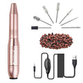 COSITTE Electric Nail Drill, USB Electric Nail Drill Machine for Acrylic Nails, Portable Electrical Nail File Polishing Tool Manicure Pedicure Efile Nail Supplies for Home and Salon Use, Gold