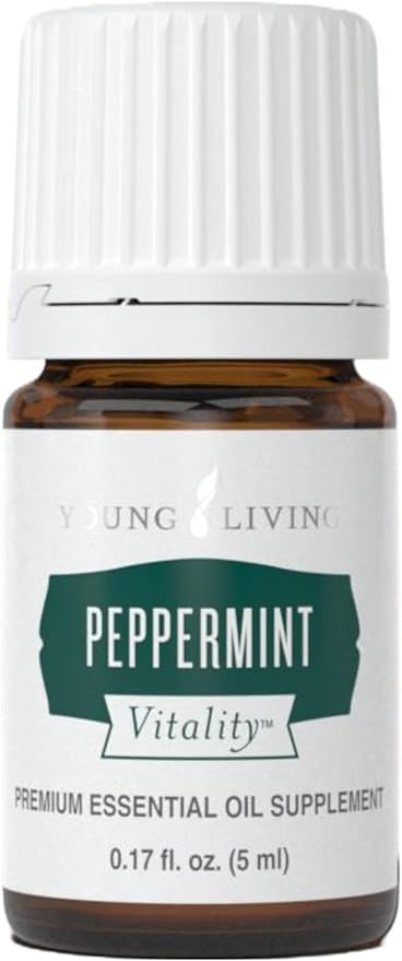Young Living Essential Oil Blend | Refreshing & Soothing Aroma | 100% Pure Essential Oil for Home, Work, & Personal Use | Peppermint Vitality | 5 ml