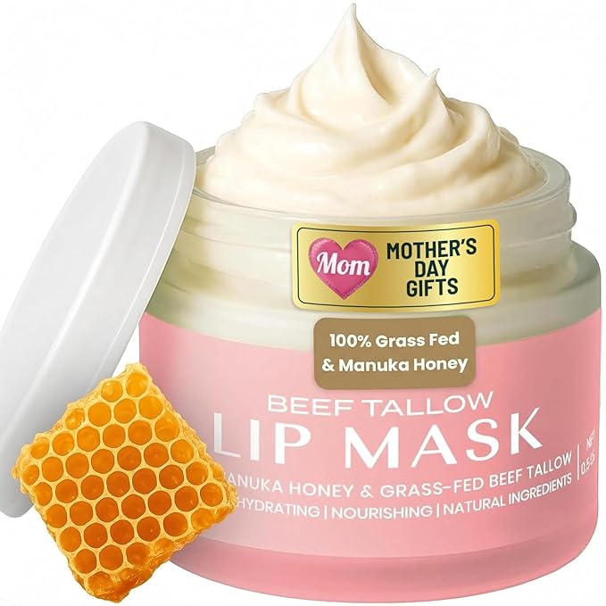 Body Restore Collagen Lip Mask – Mothers Day Gifts for Mom, Hydrating Lip Treatment, Birthday Gifts for Women, Self Care Spa Gifts – Unscented