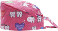 Gourd-Shaped Working Cap with Button, Adjustable Tie Back Hat Sweatband Hair Cover for Women Men, Multiple Color