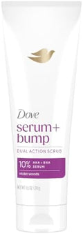 Dove KP Bump Body Scrub with 10% AHA & BHA For Rough Bumpy Skin, Violet Woods Scent, 8.5 OZ by Dove