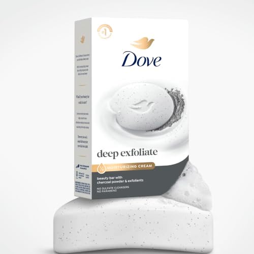 Dove Deep Exfoliating Beauty Bar Soap , Charcoal Powder, I 6 Count 3.75 oz - Image 6