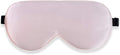 Alaska Bear Natural Silk Sleep Eye Mask Pink, Back Black for Blackout