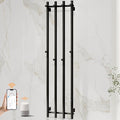 ENZE Smart Heated Towel Rack, Wall Mounted Electric Towel Warmer 300W for Bathroom, WiFi App Control & LED Touch Screen, Adjustable Temp & 24H Timer, Vertical Model, IPX5, Plug-in/Hardwired, Black