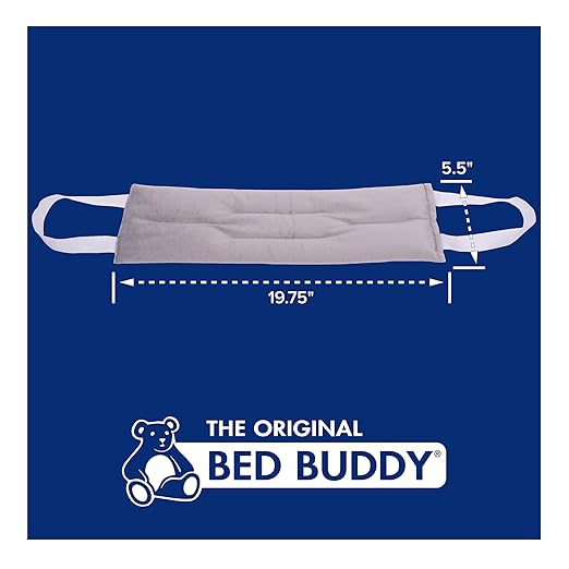 Bed Buddy Hot and Cold Neck Wrap, Grey - Microwavable Heating Pad & Cold Pack for Neck, Sore Muscles - Moist Heat Therapy Wrap