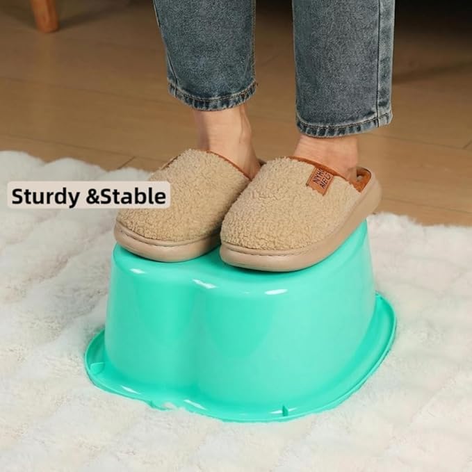 Ytterbium Foot Soaking Bath Basin, Large Massage Foot Soaking Tub, Plastic Home Spa Pedicure Bucket, Relaxation & Stress Relief, Suitable for Women & Men (Light Green)