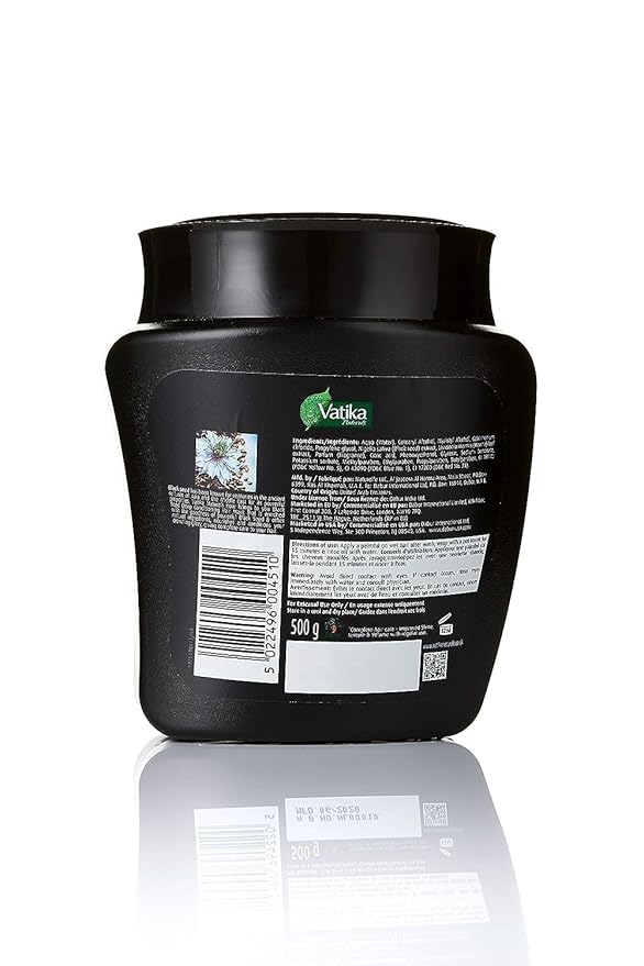 Vatika Naturals Hot Oil Hair Mask - Black Seed & Multivitamin Hair for Dry, Damaged, Nourishing & Strengthening, Deep Conditioning for Soft, Smooth Hair - 500ml
