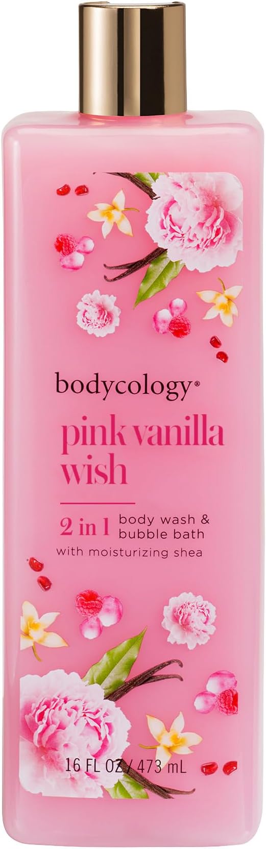 Bodycology Pink Vanilla Wish Body Wash Women 16 oz