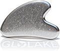 Titanium Gua Sha Facial Tool, Gua Sha Tool for Face & Body,Face Massager Tool for Lymphatic Drainage,Smooth, Skin-Friendly, Hypoallergenic(Silver)