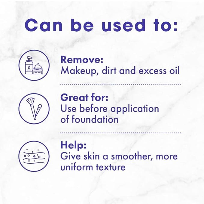 Buf-Puf Regular Facial Sponge, Dermatologist Developed, Removes Deep Down Dirt & Makeup that Causes Breakouts and Blackheads, Reusable, Exfoliating, White, 1 Count (Pack of 2)