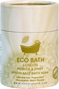 Eco Bath London Muscle and Joint Epsom Salt Bath Soak - Tube 8.8 oz (250 g), Made in UK, Magnesium Bath Salt with Eucalyptus