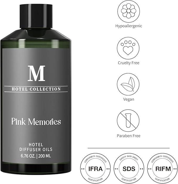 Hotel Collection Diffuser Oil-White Tea Aura, 6.76 Fl Oz (200ml), Home Luxury Aroma & Hotel Fragrance Diffuser Oil- Essential Oils for Aromatherapy Bigger Bottle, Longer Lasting Aroma