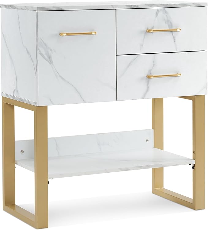 BarberPub Beauty Barber Station, Spa Wall Mount Storage Cabinet, Salon Equipment for Hair Stylist, Spa Beauty Makeup Organizer, 31.4"(L) x 16.5"(W) x 35.7"(H) 3185 (White)