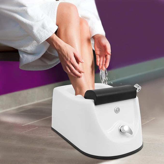 Home Foot Spa Bathtub, Deep Foot Spa Bath with Surf Massage Mode Portable Foot Spa Bathtub Time & Temper Control Freestanding Pedicure Foot Bath Soak Tub for Home Spa Treatme