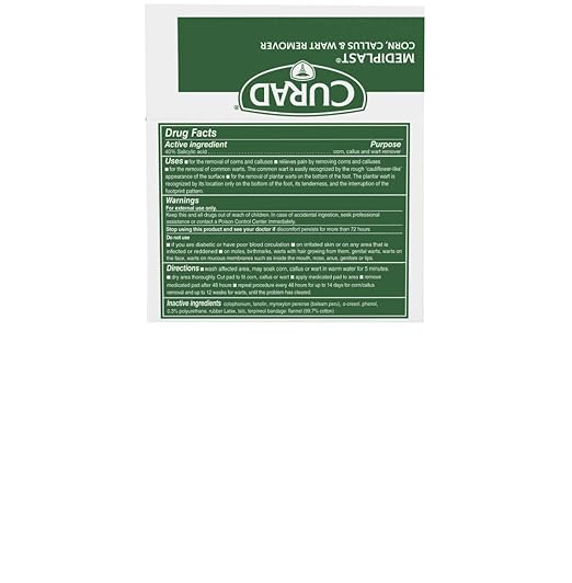 Curad - CUR01496 Mediplast (25 Pads) Corn, Callus, & Wart Remover, 40% Salicylic Acid Pads for topical removal of corns, callus, or plantar warts