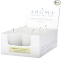 Aroma Naturals Votive Candles with White, Patchouli and Frankincense, Meditation, 6 Count