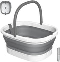 Nekteck Foot Soaking Tub Collapsible Bucket for Foot Bath Soak Tub, Foot Basin Foot Soaker with 138 Acupressure Nodes and Pumice Stone for Feet Massager Pedicure Foot Spa, Gifts for Men Women Dad Mom