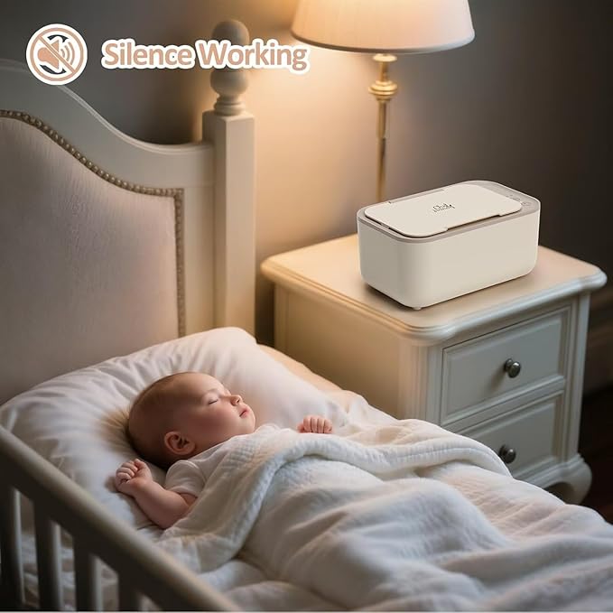 Chefhandy Baby Wipe Warmer & Wet Wipes Dispenser, 3-Mode Temperature Control, Large Capacity, Even Heating, Silent Operation for Babies & Adults, Yellow