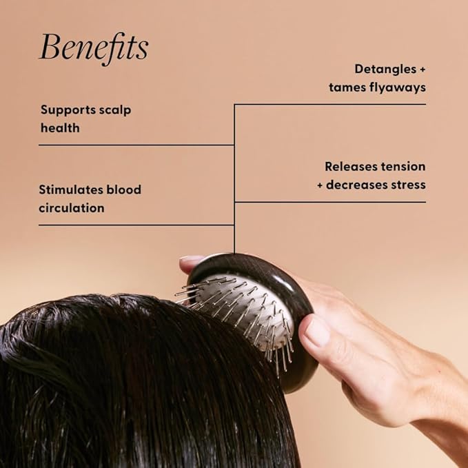 Arey The Scalp Brush | Ergonomic Scalp Massager for Circulation, Buildup Removal & Product Absorption | Gentle Daily Scalp Care for Healthier, Smoother Hair