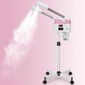 Professional Facial Steamer,2 in 1 Facial Steamers with Hot&Cool Mist, Height Adjustable Face Steamer, Pink Esthetician Steamer for Home Salon Spa