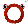 Jowmoy red Frog Eye Elastic Headband - Versatile for Spa, Skincare, Makeup, Face Wash, Fun Gift for Women (1 Pack)