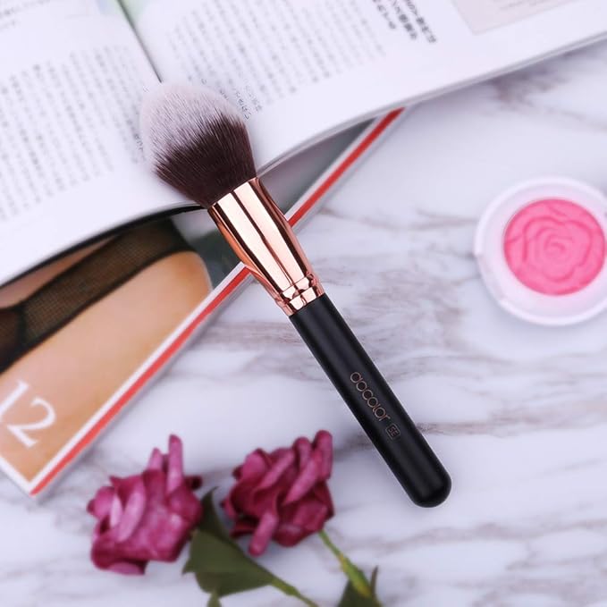 Docolor Pointed Powder Brush Professional Face Makeup Powder Make Up Brushes Liquid Makeup Tools
