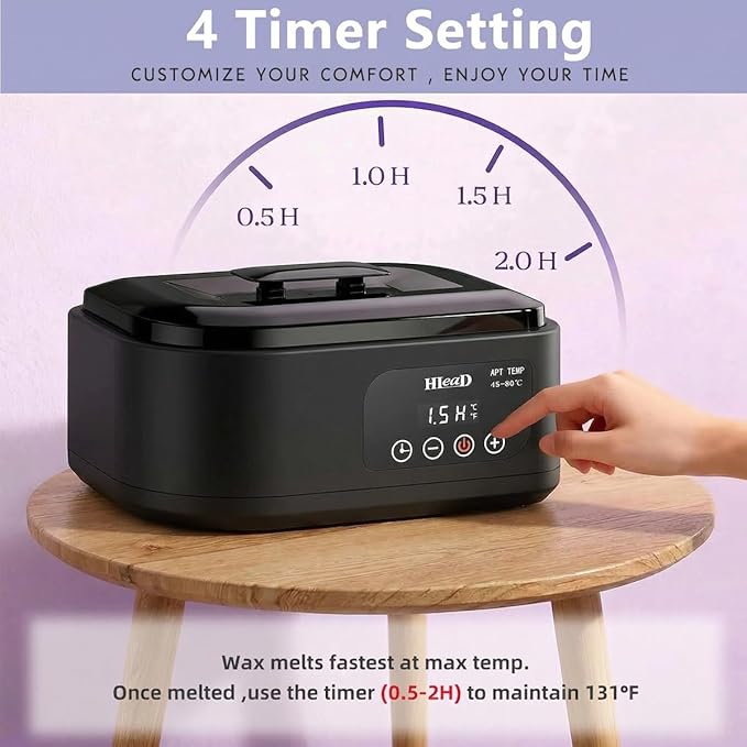 Paraffin Wax Machine for Hand and Feet，Touchscreen Paraffin Wax Warmer with Wax Moisturizing Paraffin Spa Wax Bath Kit, Large Capacity at Home for Smooth and Soft Skin