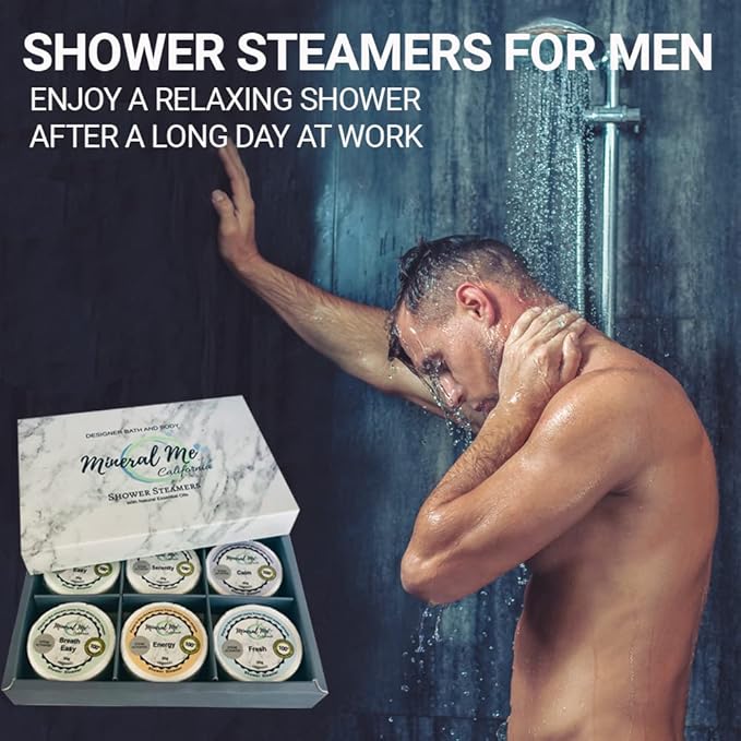 Shower Steamers Aromatherapy - Organic Natural Shower Bombs Vapor Tablets, Aromatherapy for Home Spa, Relaxing Self Care Birthday Gifts for Men, Women, Mothers Day Gift for Mom, Wife, Girlfriend