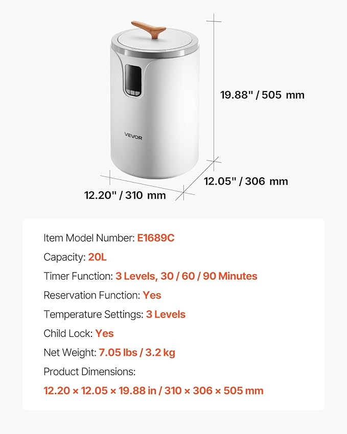 VEVOR Towel Warmers for Bathroom, Towel Warmer Bucket with 24H Delay Timer & Child Lock & Auto Shut Off for Spa Fits up to 3 Oversized Towels, Blankets, Clothes, Bathrobes, PJ's and More