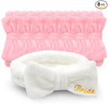 CIEHER Bachelorette Party Headbands - 8 Pcs Spa Headbands for Bride, Bridesmaids, Face Wash, Skincare, Makeup, and More