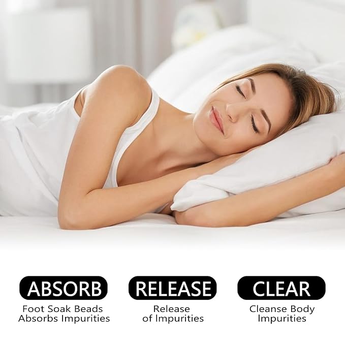 10PCS Herbal Body Detox Foot Soak Beads, Detox & Shaping Cleansing for Men and Women, Daily Rebody Body Detoxingherbs Foot Soak Beads for a Relaxing and Soothing Experience (2 Pack /10 PCS)