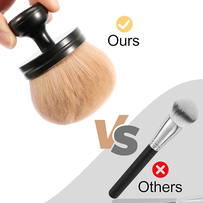 UNIMEIX 3 Inch Sunscreen Applicator Self Tanner Brush Body Makeup Kabuki Blend Applicator Spray Tan Blending Beauty Brush for Body Coverage Perfector (Black)