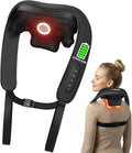 Neck Massager with Heat : Cordless Shoulder and Neck Massager for Pain Relief Deep Tissue - 3 Modes, 2 Intensity & 2 Heating Setting, Heated Kneading Massage Daily Comfort, Office and Home Use
