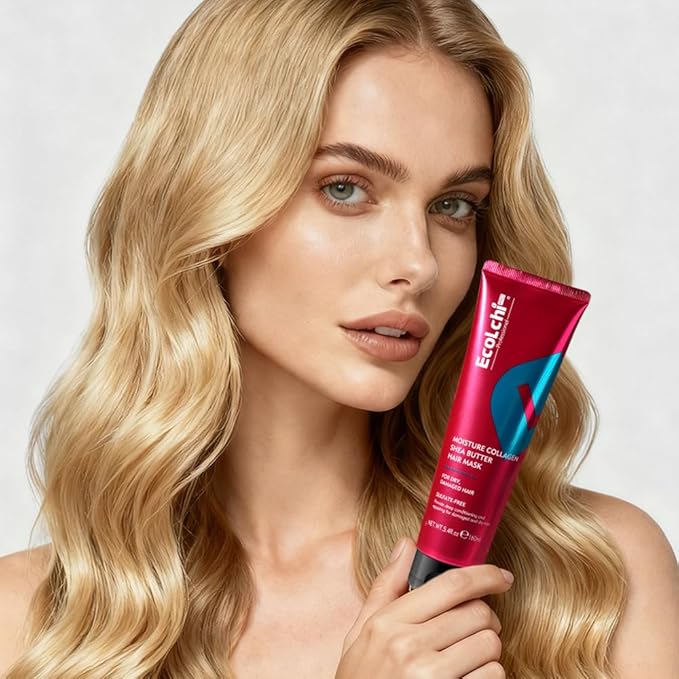 Collagen Shea Butter Hair Mask Deep Repair Conditioning Moisture Collagen Shea Butter Hair Treatment for Dry and Damaged Hair All Hair Types 5.4fl.oz 160ml
