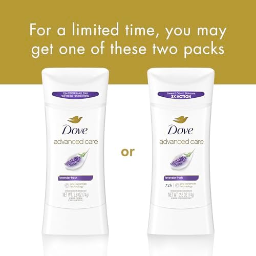 Dove Advanced Care Antiperspirant Deodorant Lavender Fresh 2.6 oz - Image 3
