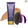Westmore Beauty Body Coverage Perfector x Blend & Blur Body Brush Kabuki Brush - Waterproof Leg & Body Makeup - Tattoo Cover Up Makeup - 7 Oz Natural Radiance