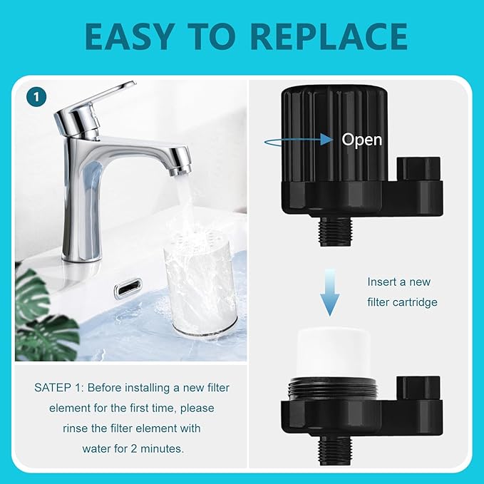 AWO 4 PACK Replacement Shower Filter Cartridge Compatible for Kitsch Showerhead,Multi Stage Shower Filtration Systems for Hard Water Reduces Chlorine and Harmful Substance