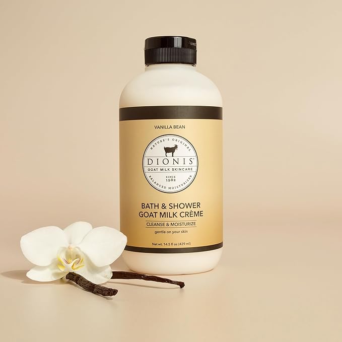 Dionis Bath & Shower Goat Milk Crème Vanilla Bean 14.5oz (Pack of 1)