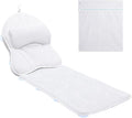 Luxury Spa Bath Pillow, Thick Full Body Cushion with Laundry Bag, Non-Slip Memory Foam for Head, Neck, Back Support, Ideal Women's Soaking Tub Gift