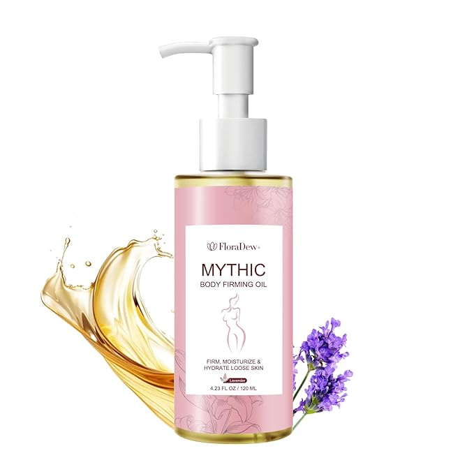 Mythic Body Oils for Women Skin Tightening Body Firming Oil Scented for Dry Skin After Shower - Hydrating Skin Care For Full Body With Natural Ingredients 4.23 FL OZ (Lavender)
