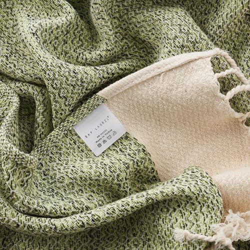 BAY LAUREL Turkish Hand Towel – Pack of 2 | Soft & Absorbent Decorative Towels for Bathroom, Hand, Face, Hair, Gym, Yoga, SPA, Kitchen & Tea | Boho Decor (Pistachio, Diamond 15x26 Inches (Set of 2) - Image 6